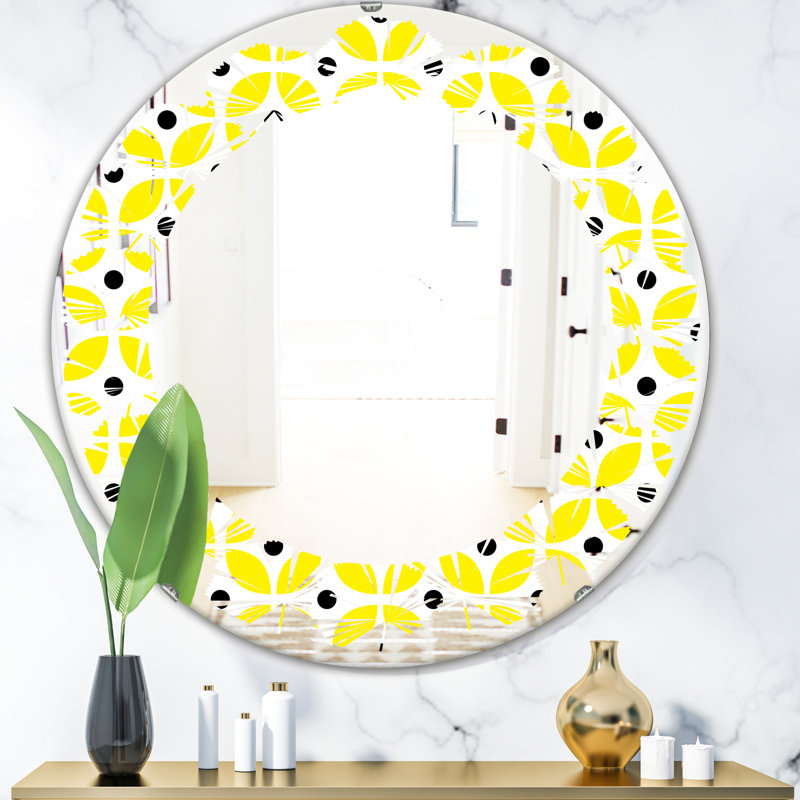 Miroir mural Leaves, H 24 po x l 24 po