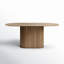 Iris Oak Oval Dining Table-87385347