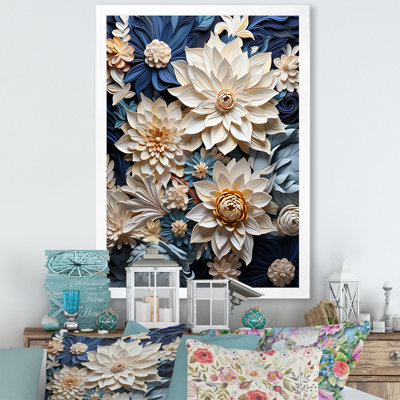 «Paper Mache Flower Blossums Radiance» sur toile