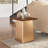 Safreen 18'' Tall Solid Wood Tray Top Block End Table