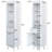 Freestanding Tall Bathroom Storage Cabinet,Slim Cabinet with Adjustable Shelves and Soft-Closing Door Hinges-1742484626