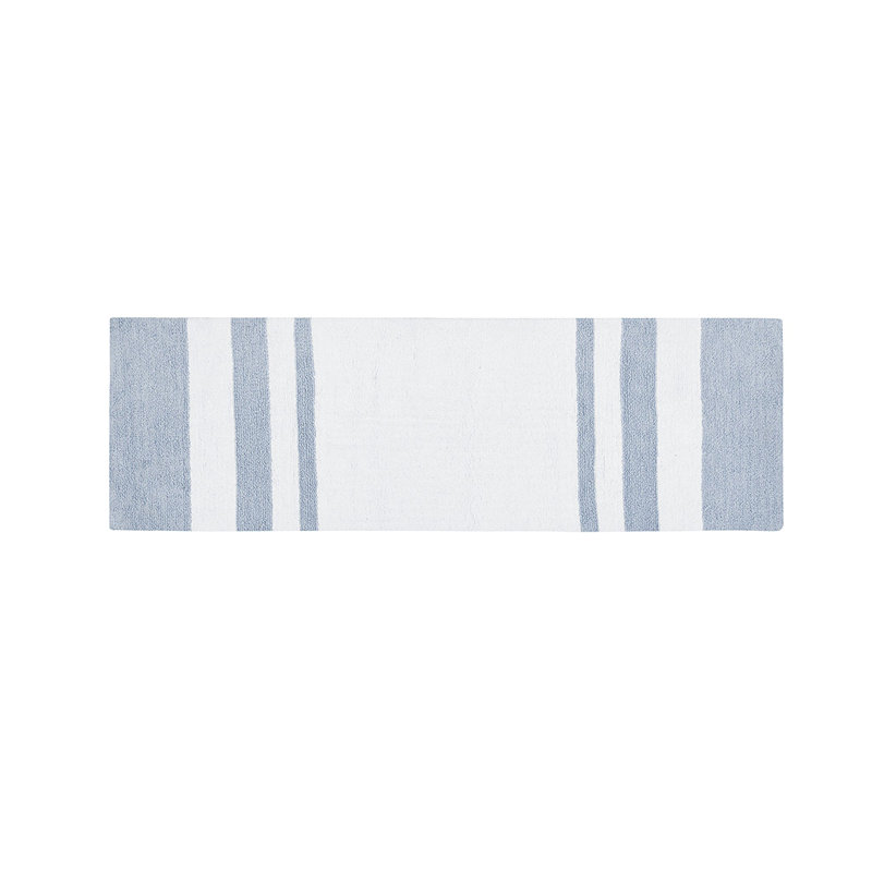 Reversible Bath Rug, Blue, 72" L x 24" W