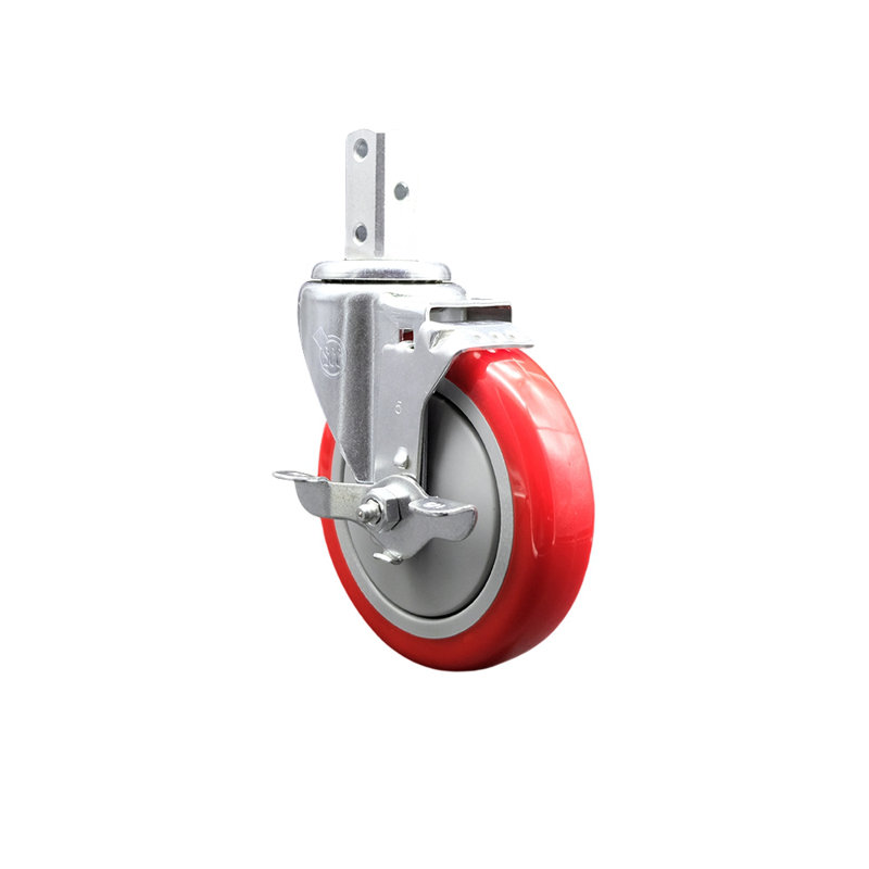 Polyurethane Caster, Red