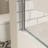 Bath Tub Pivot Shower Screen, With 1/4" Tempered Glass And Towel Bar-115606834