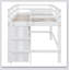 Lit mezzanine avec 4 tiroirs Kellsey