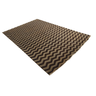 6'6 x 9'7 Perkins Light Brown and Brown Rug