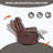 Genuine Leather Heat Massage Manual Recliner Chair With Rocker And Swivel For Living Room-1701698562