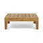 Ensemble de table de causeuse d'extérieur en bois 2 places avec coussins résistants à l'eau et conception à dossier croisé-130482977-130482978