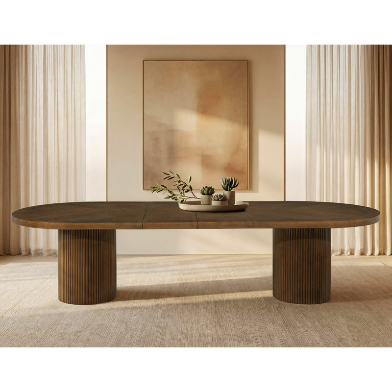 Table de salle à manger Orlina, Brun