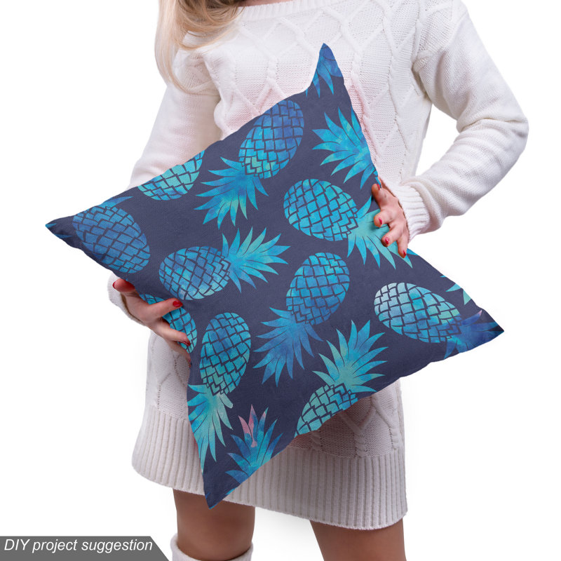 Tissu de fruits exotiques d’ananas, l 58 po x L 180 po