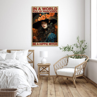 «Be A Hippie Witch», impression sur toile