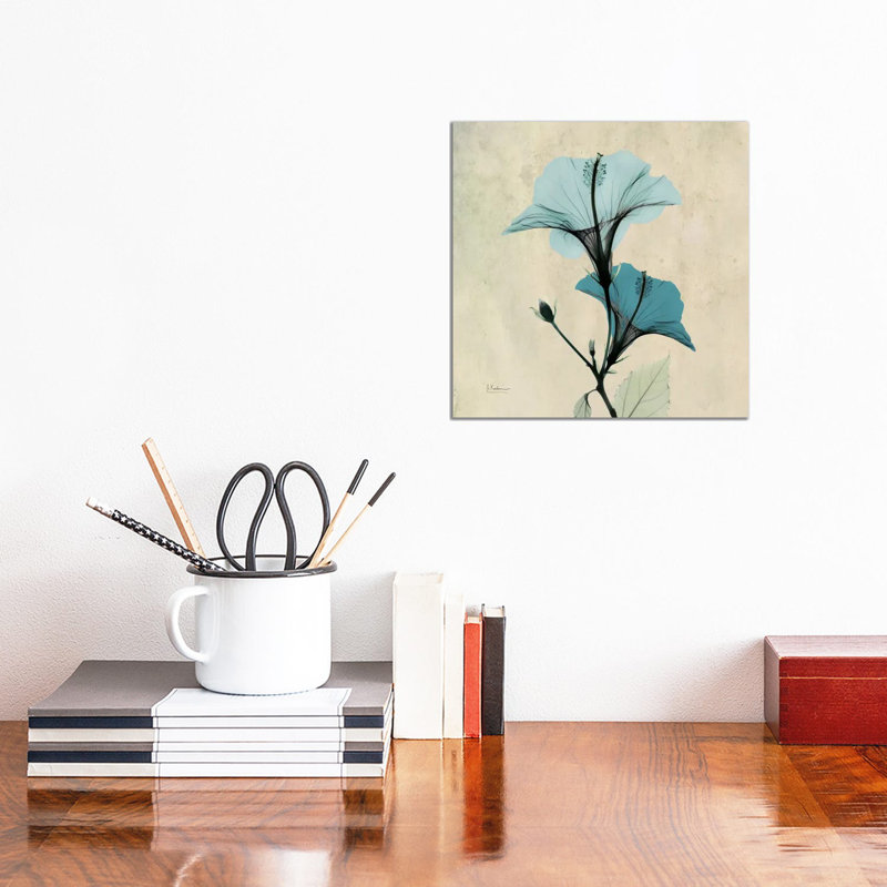 Hibiscus Blue by Albert Koetsier - Wrapped Canvas Gallery-Wrapped Canvas Giclée, 31cm H x 31cm W