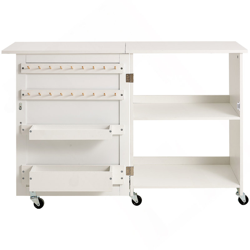Table de couture pliante avec roues verrouillables