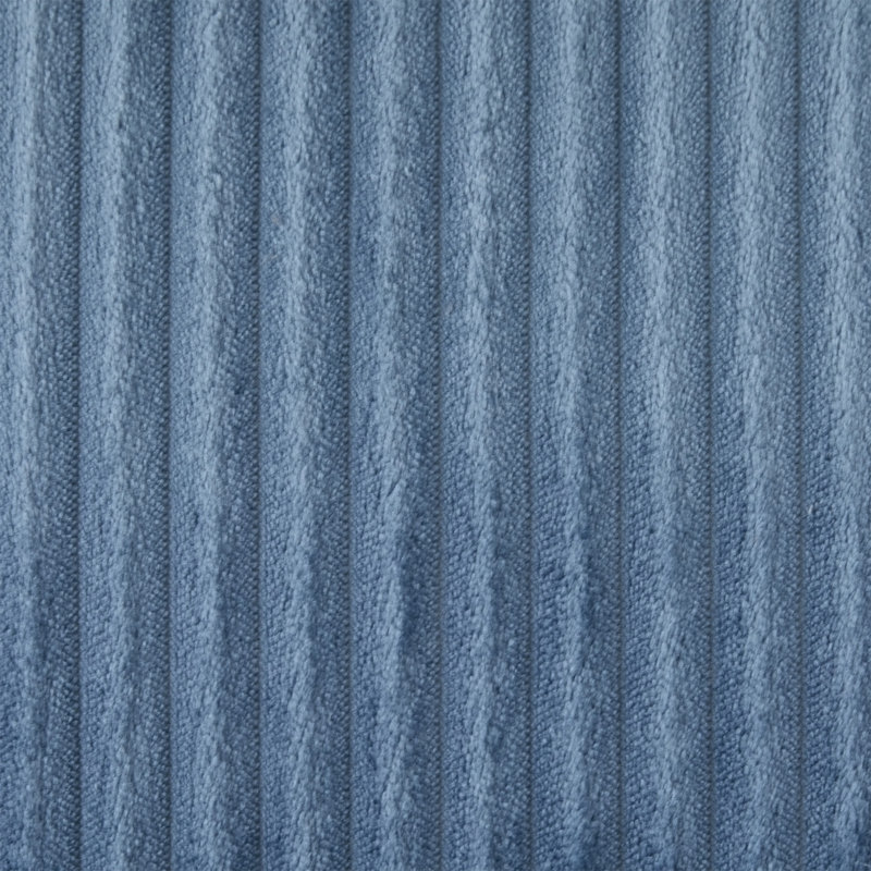 Canapé modulaire moderne 63,7 po, Velours côtelé bleu