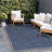 Blue/Gray Geometric Indoor/Outdoor Rug-2022483972