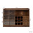 Floran Wooden Sideboard with 2 Sliding Glass Doors & Storage
