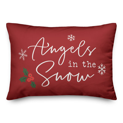  Coussin rectangulaire Angels in the Snow