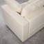 Canapé convertible modulaire avec repose-pieds, confort en tissu, style beige moderne pour les salons