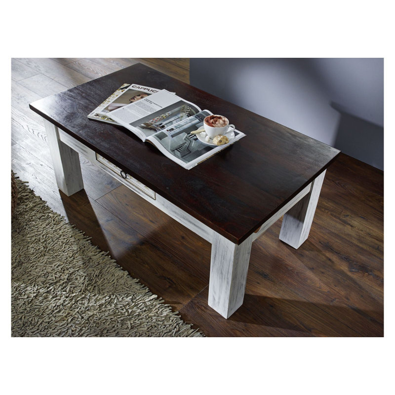Castle-Antik Solid Wood Four Leg Coffee Table with Storage