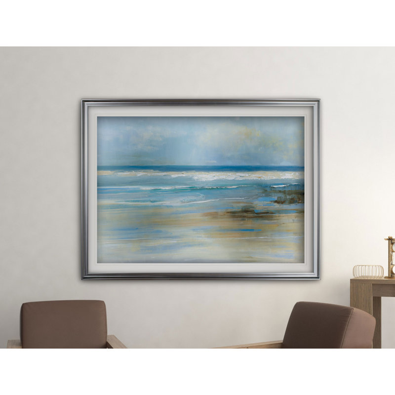 Océan breeze, Cadre argenté, H 28 po x l 38 po x P 1,5 po