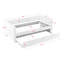Lit de jour avec lit gigogne escamotable et capitonné, taille simple, tissu Boucle (83 po x 43 po x 29,5 po)-493685479-493685473