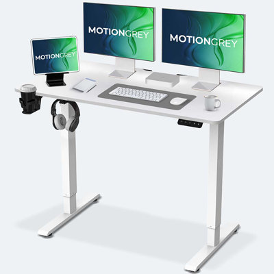 Bureau debout électrique en L