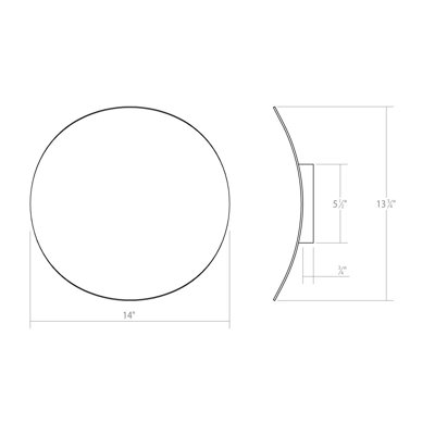Applique murale à DEL 2 lumières à intensité variable intégrée 3000K Malibu Discs