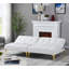 Tissu convertible futon avec pieds en métal