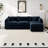 Modern Chenille Loveseat Sofa Couch With Ottoman-506217871-506217867