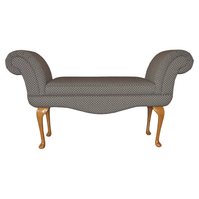 Lemus Polyester Blend Upholstered Bench, Light Oak, Farina Brown