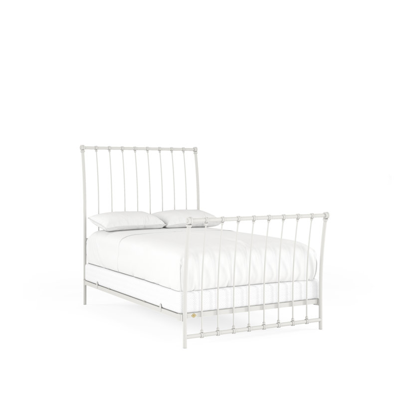 142 Altro Bed | Complete Sleigh, Matte White, Full