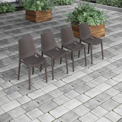 Chaise d'appoint pour l'extérieur empilable Rafael
