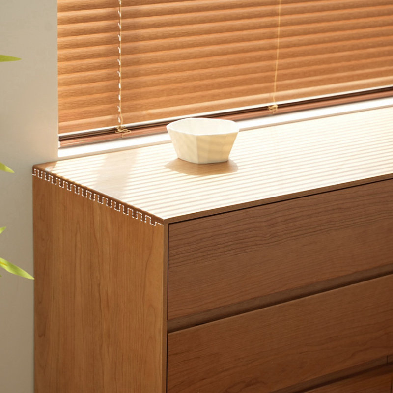 Commode d'appoint moderne en bois de cerisier simple