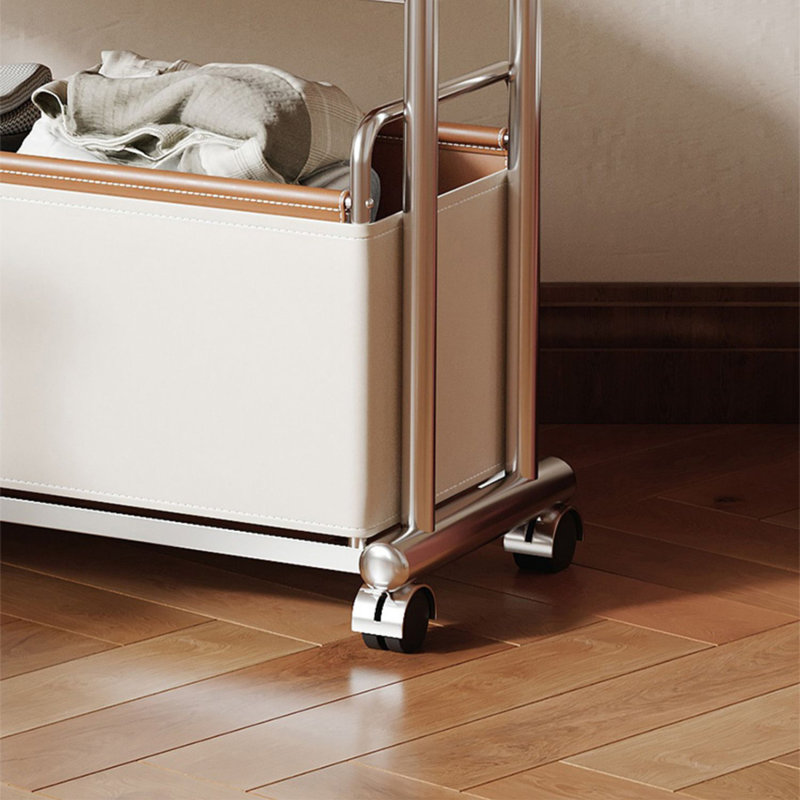 Portemanteaux en bois de cerisier avec rangement extensible, Cream