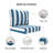 28.5 x 28.5 x 5 inch Brandtley Sunbrella Outdoor Chair Cushion, Royzell Seat Back Replacement Cushion for Outdoor Furniture Argyri Arm Chair, Sofa, Loveseat-296082903