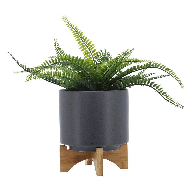 Support pour jardinière W, gris mat, 1, H 9 po x l 8 po x P 8 po