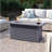 Outdoor Fireplace In Gray - 22 In. Package Depth, Steel With Lid For Outdoors Stainless Fire Pit Table 50000 Output, Living