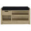 Banc de rangement ouvert-358117759