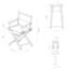 Chaise de réalisateur pliante Craighead-22843717-22843718