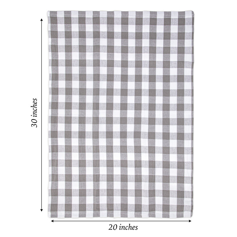 Essuie-tout 6 pièces Arkwright Buffalo, Gris / blanc