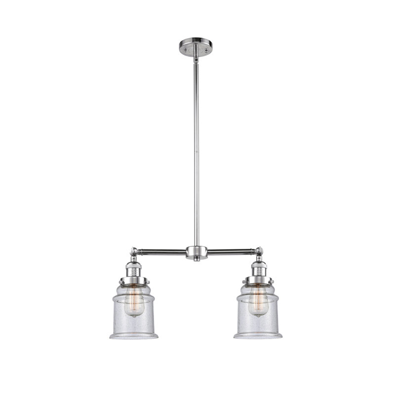 Galaviz 2 - Light Kitchen Island Pendant, No Bulb Included, Seedy, Polished Chrome