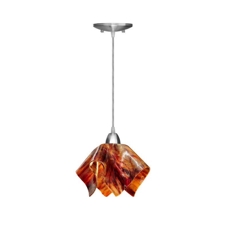 Luminaire suspendu Amergin, Petit, Nickel, Bégonia