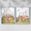 «Flamingo Flock I», reproduction encadrée de qualité supérieure - prête à être accrochée - aucun clou requis - aucun clou requis-1536315666-1536315668