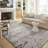 Moroccan Machine Made Power Loom Polyester Area Rug in Gray/Charcoal-78565387