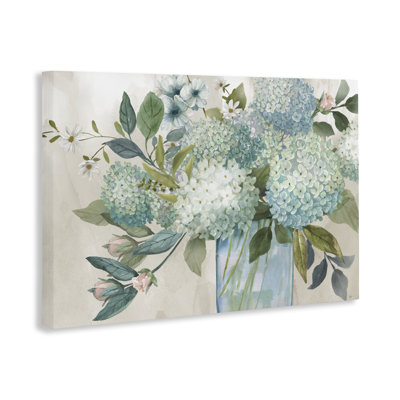 Hydrangeas Galore Flowers Canvas, design by Nan