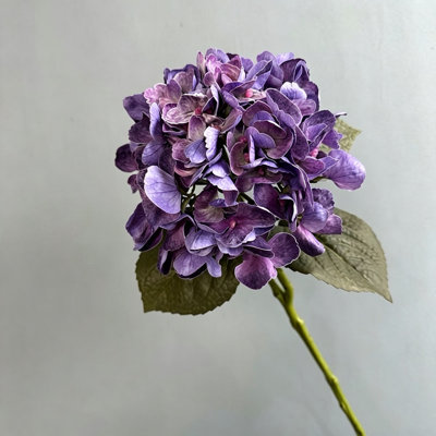 Artificial Hydrangea Floral Arrangement For Vase Filler, Farmhouse Greenery Foliage Branch Long Stem Floral Bulk Bouquet For Wedding Party Home Office Table Centerpiece Shelf Decorations