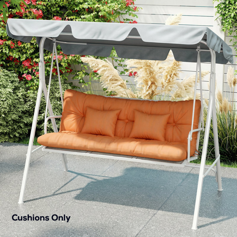 Outdoor Seat Cushion, Orange
