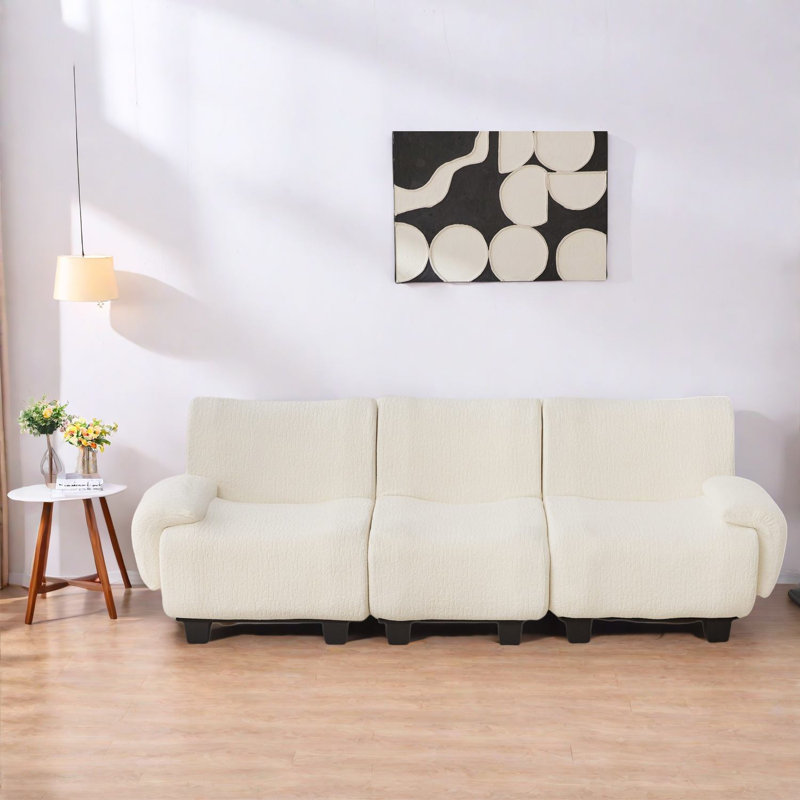 Canapés modernes en chenille 3 places, spacieux et ergonomiques pour le salon
