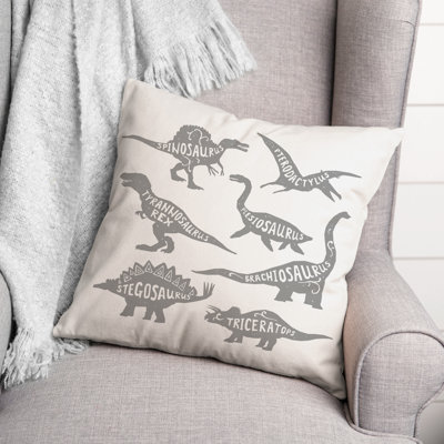  Dino Throw Pillow