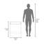 Bureau d'ordinateur, 1 tiroir, 4 pieds